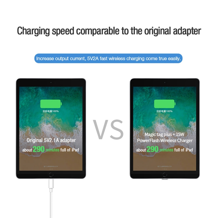 NILLKIN NKR01 For iPad 9.7 / 10.2 inch & iPad Air 10.5 inch & iPad Pro 10.5 inch Long Magic Tag Plus QI Standard Wireless Charging Receiver with 8 Pin Port, 8 Pin Long
