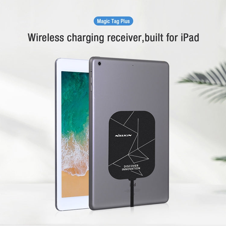 NILLKIN NKR01 For iPad 9.7 / 10.2 inch & iPad Air 10.5 inch & iPad Pro 10.5 inch Long Magic Tag Plus QI Standard Wireless Charging Receiver with 8 Pin Port, 8 Pin Long