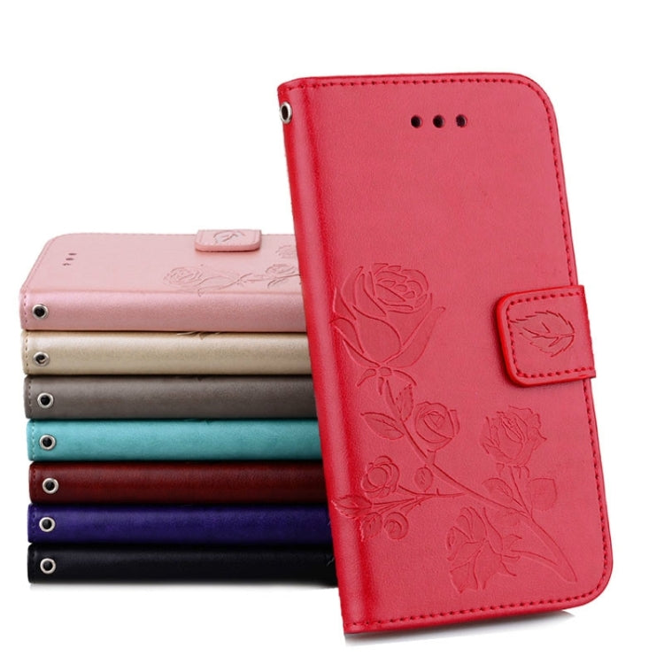 Fro  iPhone 8 & 7  Roses Pressed Flowers Pattern Flip Leather Case with Holder & Card Slots & Wallet, Fro 8 & 7