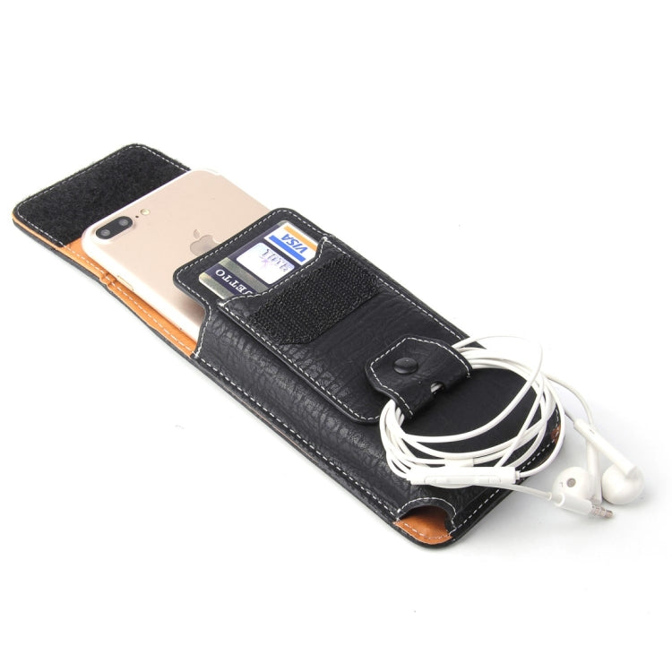 For  iPhone 8 & 7  & 6s & 6 Vertical Flip Retro Elephant Texture Leather Case / Waist Bag with Card Slots & Back Splint & Buckle & Earphone Hole