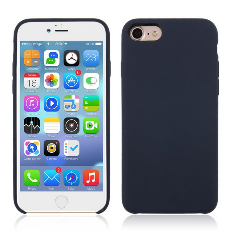 For iPhone 8 & 7 Pure Color Liquid Silicone + PC Shockproof Defender Case, For 8 & 7, iPhone 8 & 7