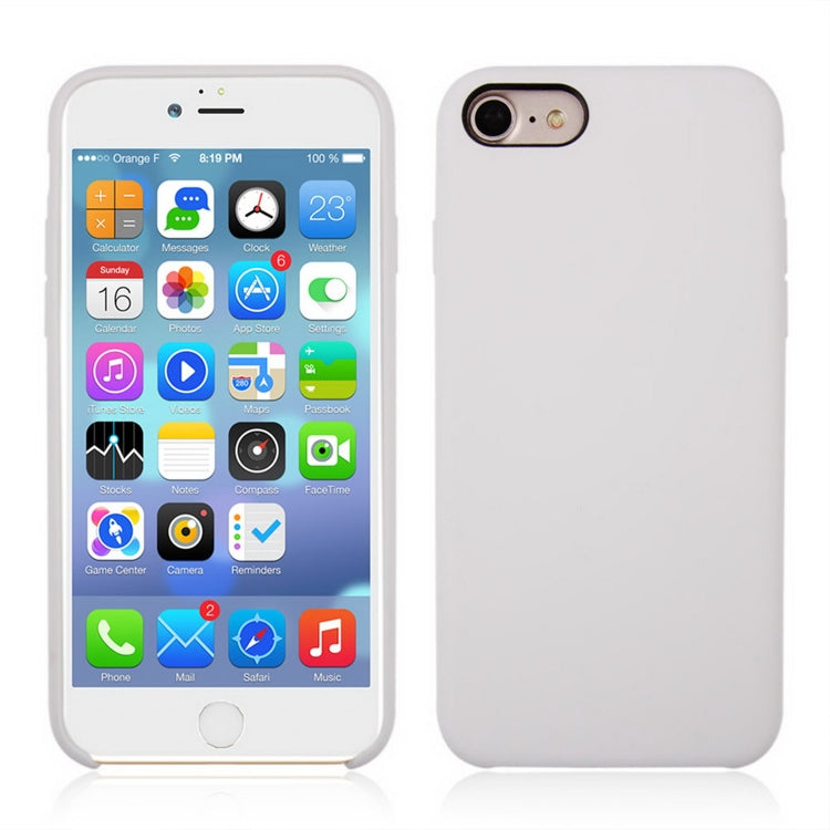 For iPhone 8 & 7 Pure Color Liquid Silicone + PC Shockproof Defender Case, For 8 & 7, iPhone 8 & 7