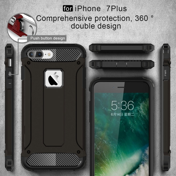 For iPhone 8 Plus & 7 Plus   Tough Armor TPU + PC Combination Case, For iPhone 7 Plus