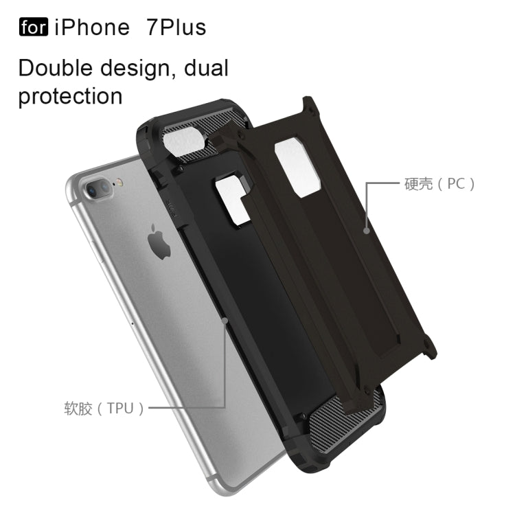 For iPhone 8 Plus & 7 Plus   Tough Armor TPU + PC Combination Case, For iPhone 7 Plus