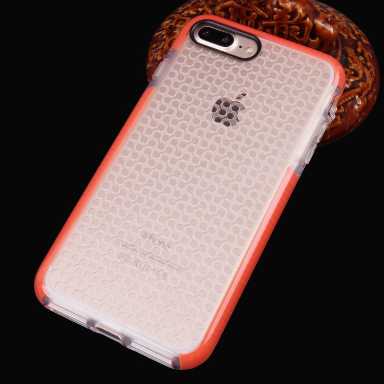 For iPhone 8 Plus & 7 Plus   Dumbbell Texture Transparent TPU Protective Case