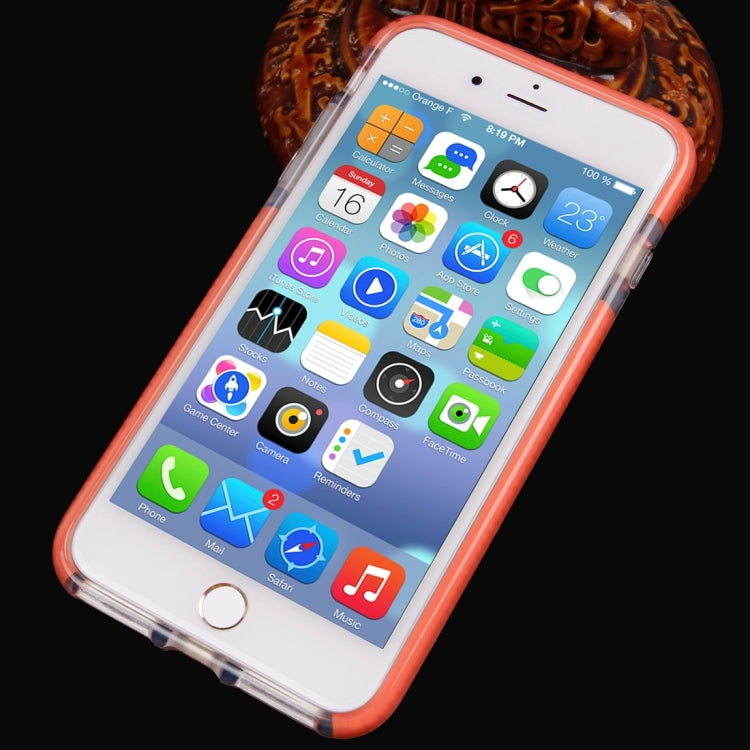 For iPhone 8 Plus & 7 Plus   Dumbbell Texture Transparent TPU Protective Case