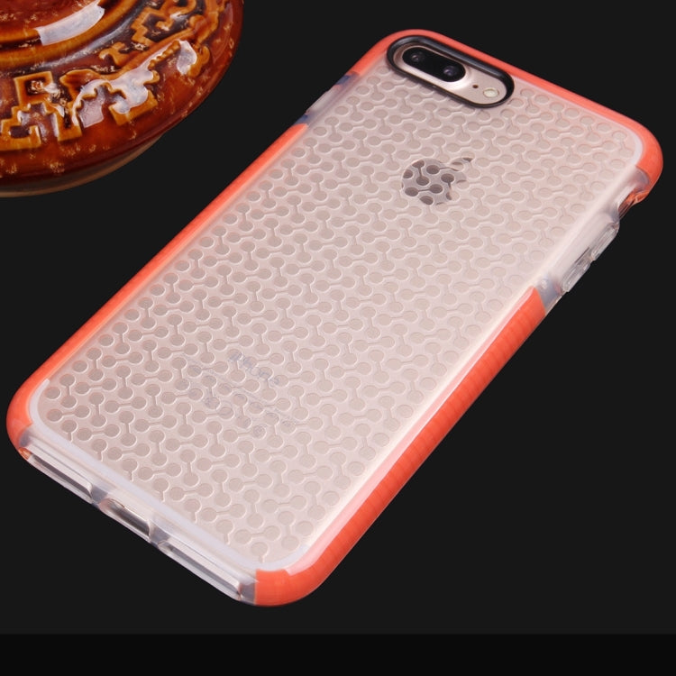 For iPhone 8 Plus & 7 Plus   Dumbbell Texture Transparent TPU Protective Case