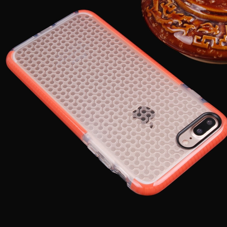 For iPhone 8 Plus & 7 Plus   Dumbbell Texture Transparent TPU Protective Case