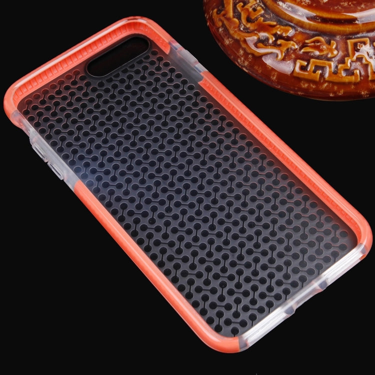 For iPhone 8 Plus & 7 Plus   Dumbbell Texture Transparent TPU Protective Case