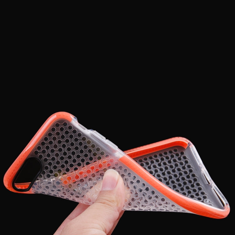 For iPhone 8 Plus & 7 Plus   Dumbbell Texture Transparent TPU Protective Case