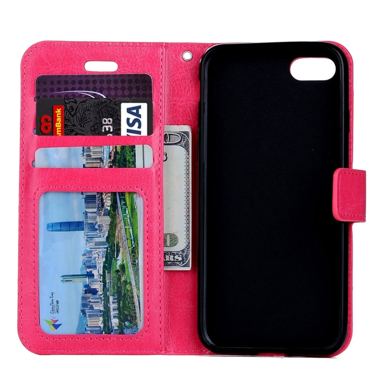 For iPhone 8 Plus & 7 Plus   Crazy Horse Texture Horizontal Flip Leather Case with Magnetic Buckle & Holder & Card Slots & Wallet & Photo Frame, For 8P & 7P