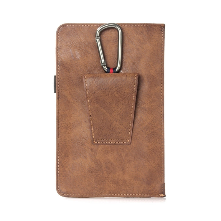 Universal Multi-function Retro Crazy Horse Texture Zipper Vertical Flip PU Leather Case / Waist Bag for iPhone 8 Plus & 7 Plus   & iPhone 7 & iPhone 6 Plus & Galaxy A3 (2017)