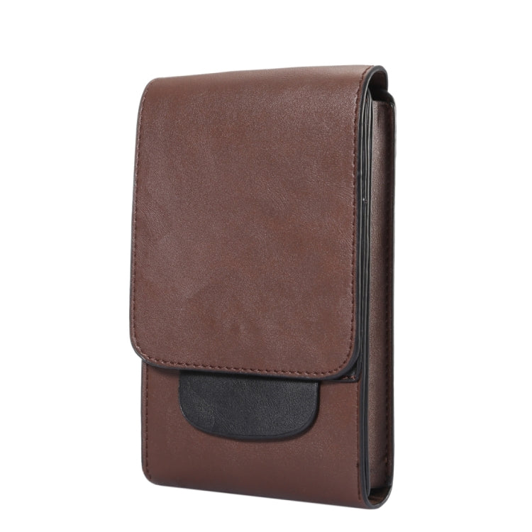 6.3 inch and Below Universal Crazy Horse Texture 3 Pouches Vertical Flip Leather Case with Belt Hole & Climbing Buckle for Galaxy Note 8, Sony, Huawei, Meizu, Lenovo, ASUS, Cubot, Oneplus, Oukitel, Xiaomi, DOOGEE, Vkworld, and other Smartphones