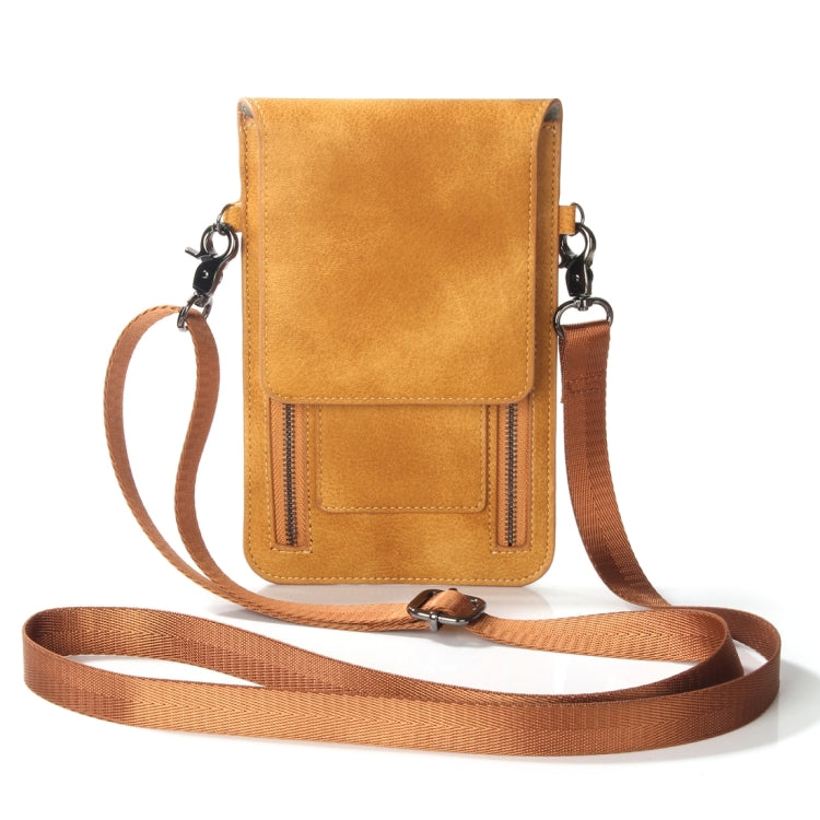 6.3 inch and Below Universal PU Leather Double Zipper Shoulder Carrying Bag with Card Slots & Wallet for Sony, Huawei, Meizu, Lenovo, ASUS, Cubot, Oneplus, Dreami, Oukitel, Xiaomi, Ulefone, Letv, DOOGEE, Vkworld, and other Smartphones