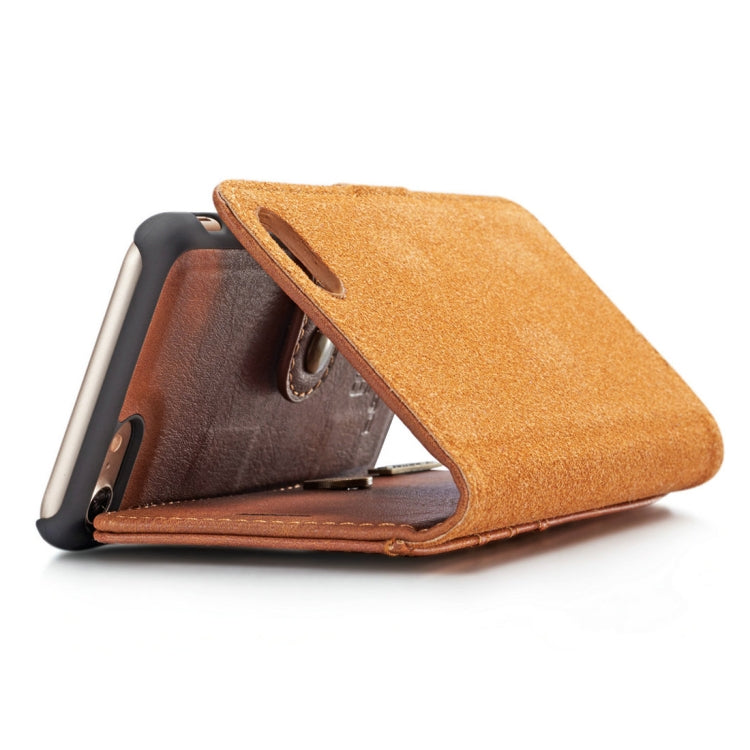 DG.MING for iPhone 8 & 7  Crazy Horse Texture Horizontal Flip Detachable Magnetic Protective Case with Holder & Card Slots & Wallet, iPhone 8 & 7