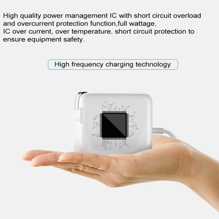 87W Type-C Power Adapter Portable Charger with 1.8m Type-C Charging Cable, US Plug, 87W US Plug