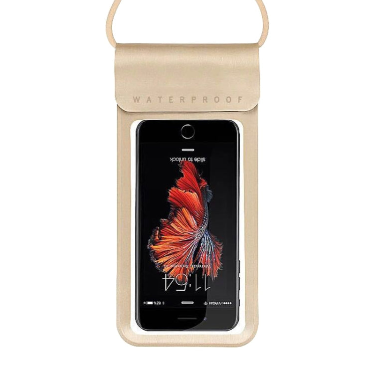 Outdoor Diving Swimming Mobile Phone Touch Screen Waterproof Bag for 6 to 7 Inch Mobile Phone