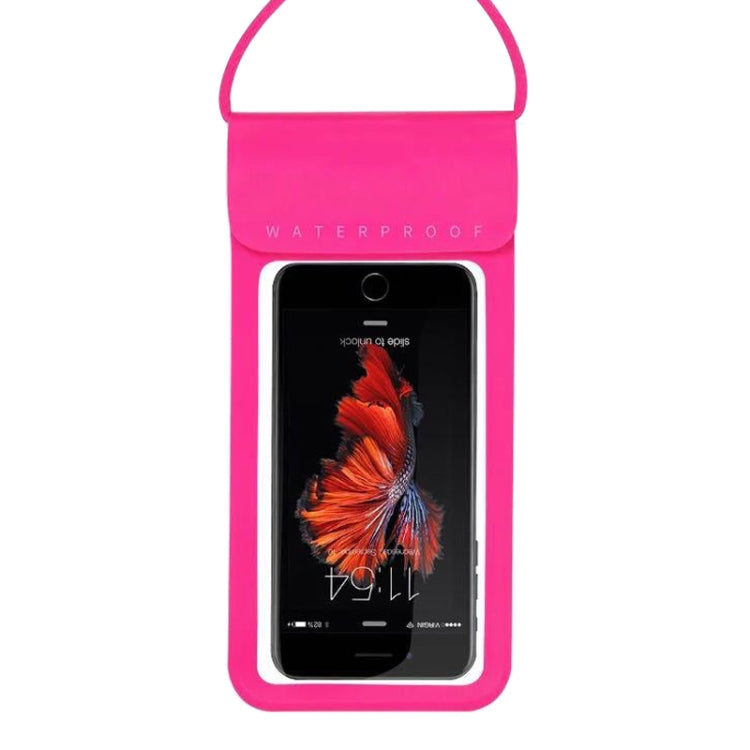 Outdoor Diving Swimming Mobile Phone Touch Screen Waterproof Bag for 6 to 7 Inch Mobile Phone