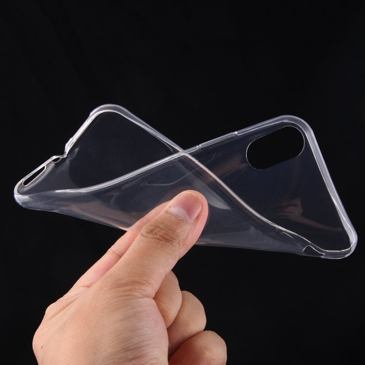 For iPhone X 0.75mm Ultra-thin Transparent TPU Protective Case, Small Quantity Recommended Before iPhone X  Launching(Transparent), iPhone X / XS