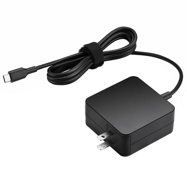45W USB-C / Type-C Power Adapter Portable Charger for Laptops with Type-C Charging Cable, US Plug, 45W US Plug /Black