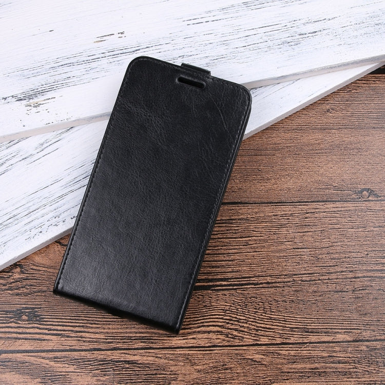 For iPhone X / XS Crazy Horse Texture Vertical Flip Leather Case with Card Slot & Photo Frame, For iPhone X