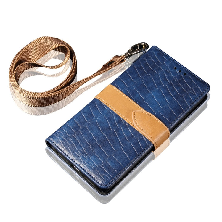 Splicing Color Crocodile Texture PU Horizontal Flip Leather Case for iPhone 7 Plus / 8 Plus, with Wallet & Holder & Card Slots & Lanyard, For iPhone 7 Plus / 8 Plus
