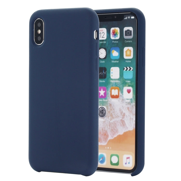 For iPhone XS Max Four Corners Full Coverage Liquid Silicone Protective Case Back Cover, For XS Plus, XS Max, For XS Max
