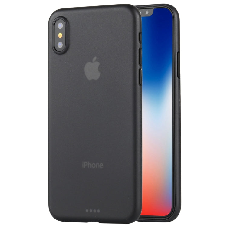 For iPhone X / XS Ultra-thin Frosted PP Protective Back Cover Case, For X PP