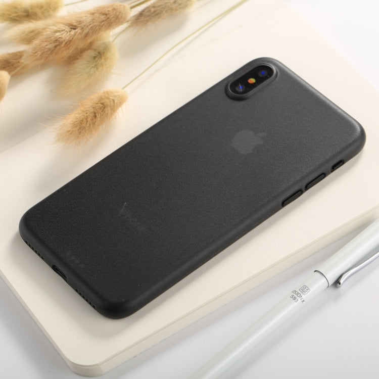 For iPhone X / XS Ultra-thin Frosted PP Protective Back Cover Case, For X PP