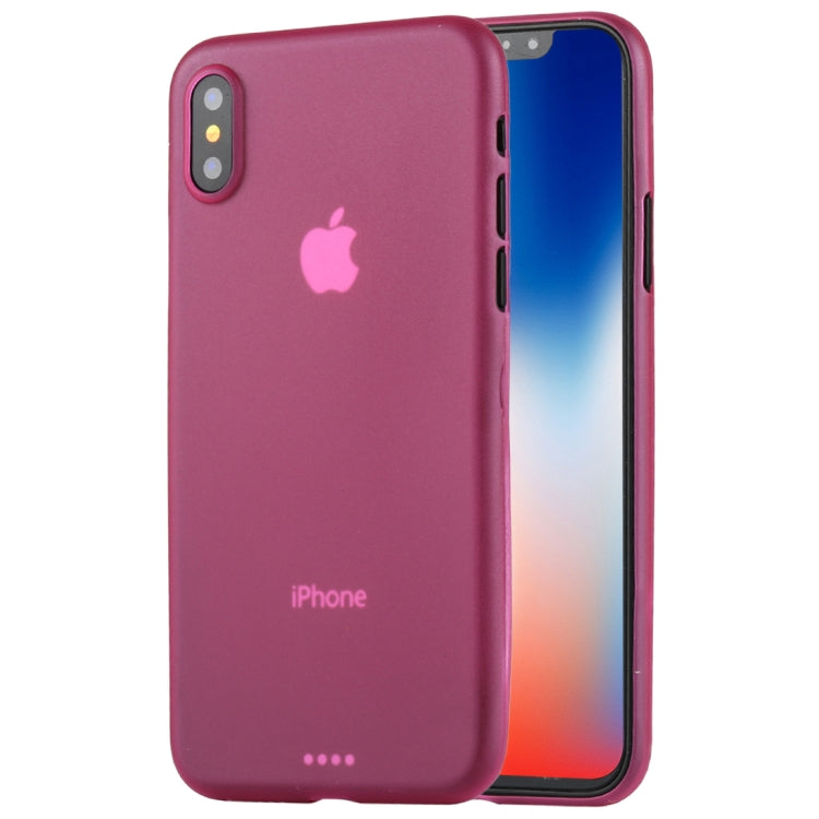For iPhone X / XS Ultra-thin Frosted PP Protective Back Cover Case, For X PP
