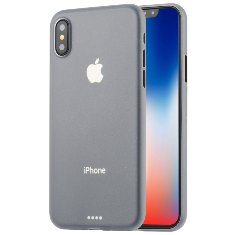 For iPhone X / XS Ultra-thin Frosted PP Protective Back Cover Case, For X PP
