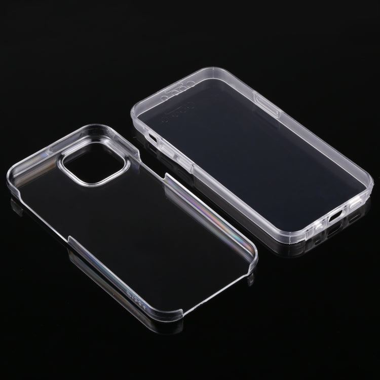For iPhone 13 mini PC+TPU Ultra-Thin Double-Sided All-Inclusive Transparent Case, For iPhone 13 mini