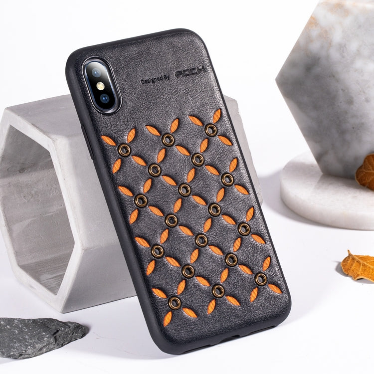 For iPhone XS Max ROCK Origin Series Business TPU + PU Protective Case, For XS Max