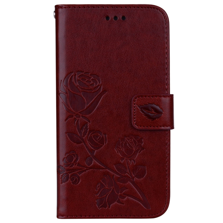 For iPhone XS Max Rose Embossed Horizontal Flip PU Leather Case with Holder & Card Slots & Wallet, For XS Max