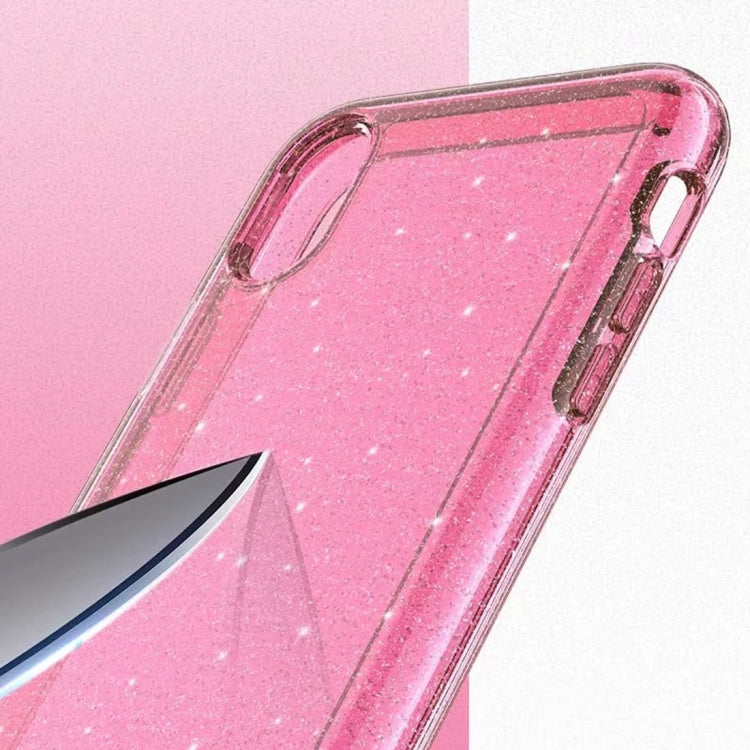 For iPhone XS Max Shockproof Terminator Style Glitter Powder Protector Case, iPhone XS Max (Pink), iPhone XS Max (Grey), iPhone XS Max (White)