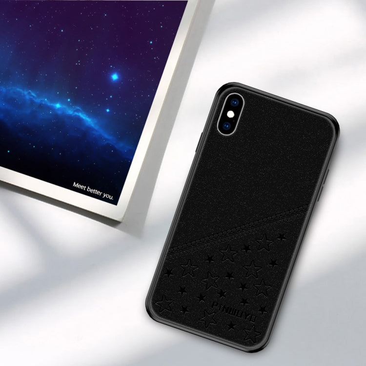 For iPhone XS Max PINWUYO Full Coverage Waterproof Shockproof PC+TPU+PU Case, iPhone XS Max