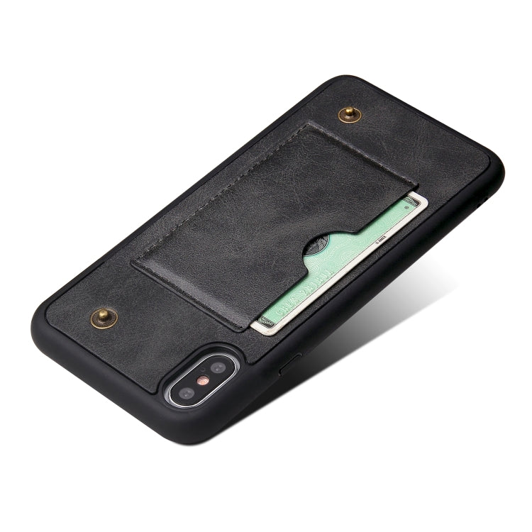 For iPhone XS Max Cowhide Texture Magnetic Absorption Detachable Horizontal Flip Leather Case with Holder & Card Slots & Wallet, For XS Max