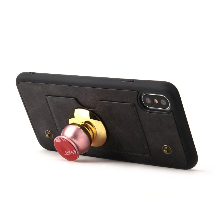 For iPhone XS Max Cowhide Texture Magnetic Absorption Detachable Horizontal Flip Leather Case with Holder & Card Slots & Wallet, For XS Max
