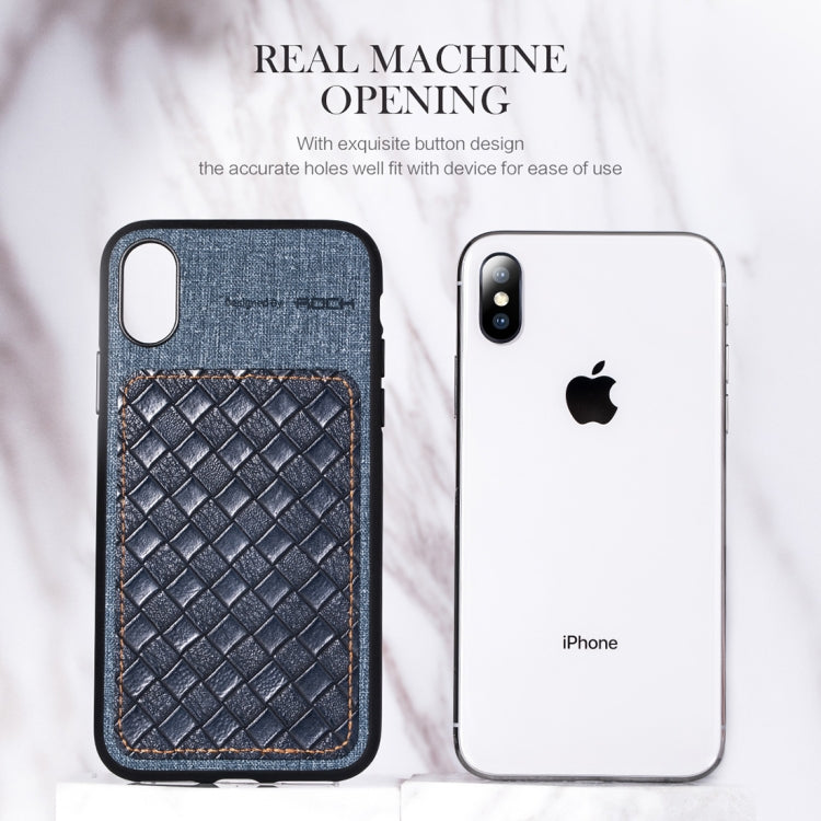 For iPhone XR ROCK Origin Series Business TPU + PU Protective Case, For XR