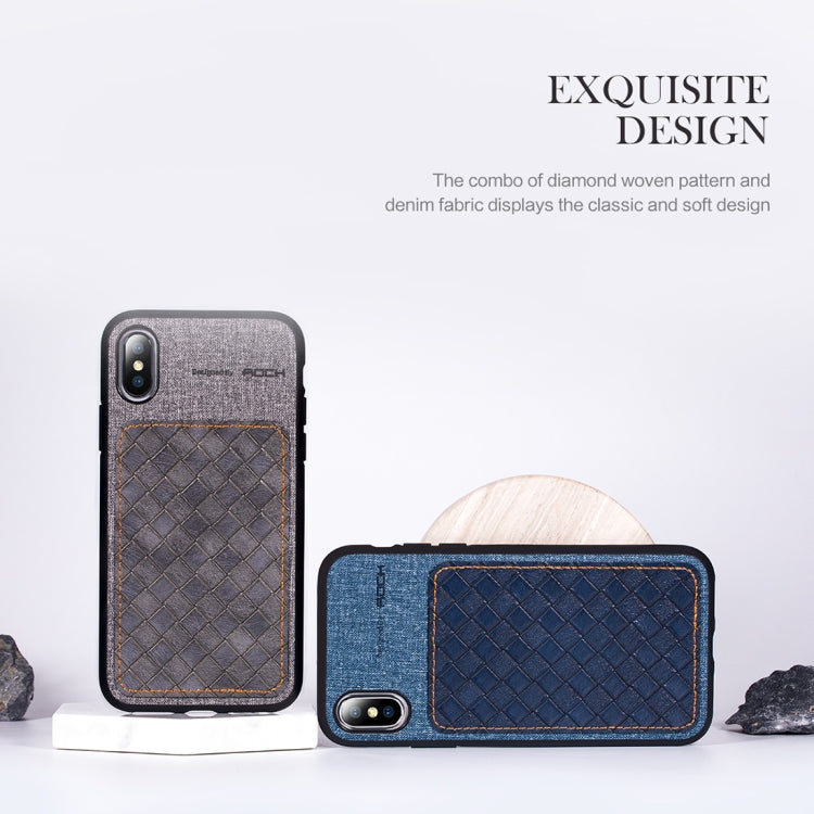 For iPhone XR ROCK Origin Series Business TPU + PU Protective Case, For XR