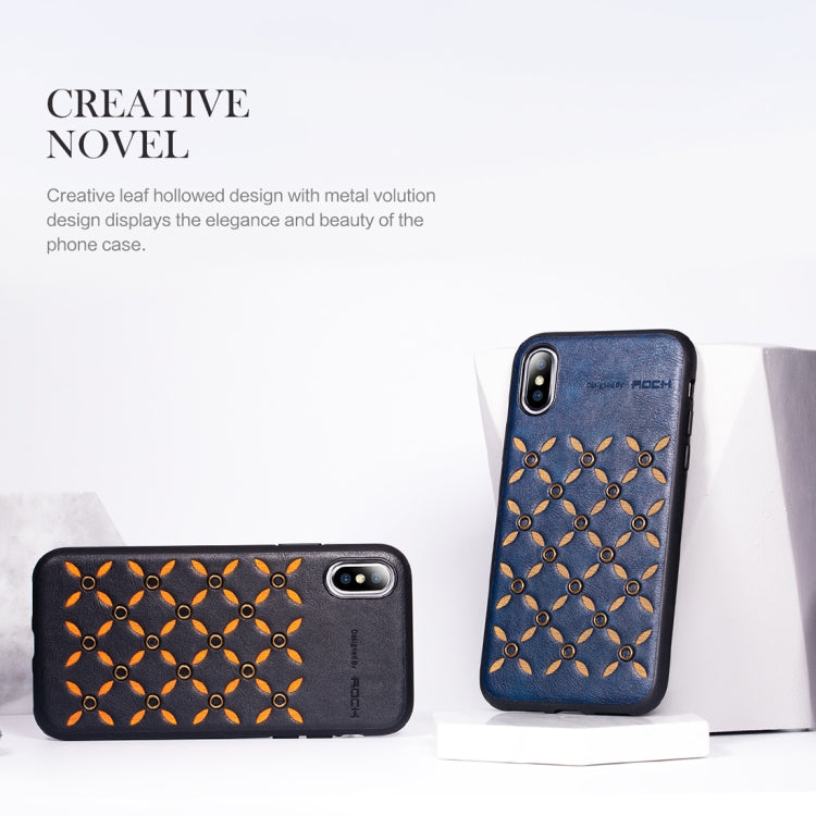 For iPhone XR ROCK Origin Series Business TPU + PU Protective Case, For XR