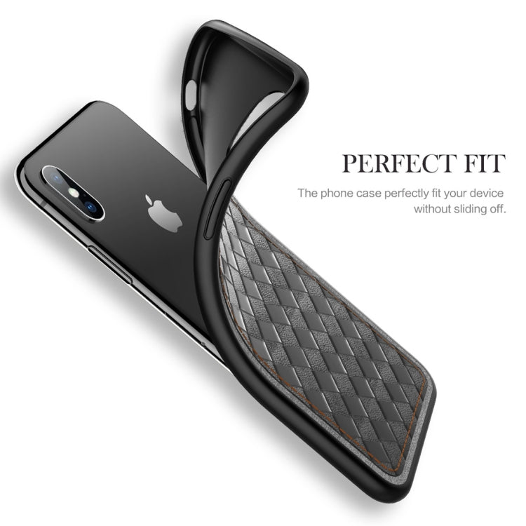 For iPhone XR ROCK Origin Series Business TPU + PU Protective Case, For XR