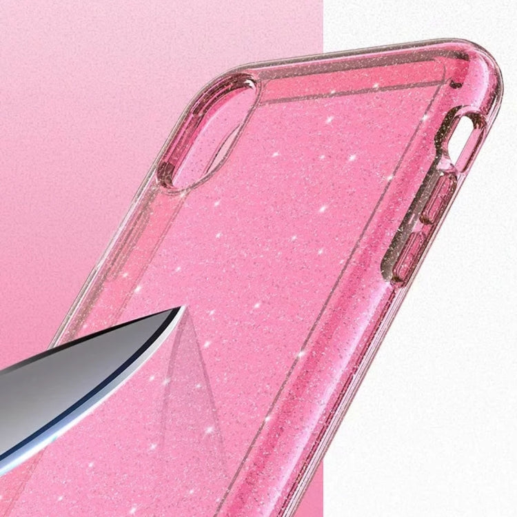 For iPhone XR Shockproof Terminator Style Glitter Powder Protector Case, iPhone XR (Pink), iPhone XR (Grey), iPhone XR (White)