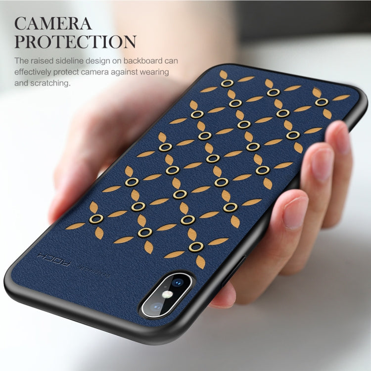 For iPhone X / XS ROCK Origin Series Business TPU + PU Protective Case, For XS / X