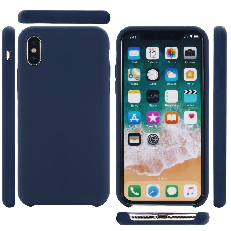 For iPhone XR Four Corners Full Coverage Liquid Silicone Case, For XR, XR