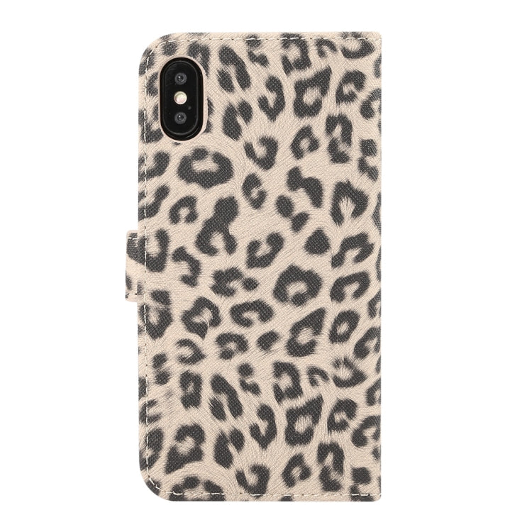 For iPhone XS Leopard Pattern Horizontal Flip Leather Case with Holder & Card Slots, For XS
