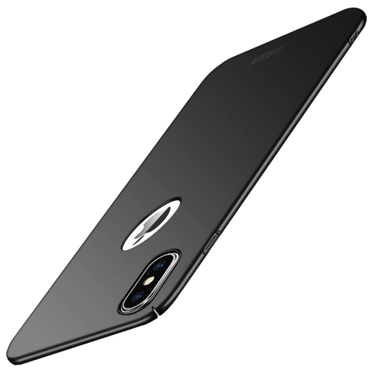 For iPhone XS MOFI Frosted PC Ultra-thin Full Coverage Case, For iPhone XS, For iPhone XS With Round Hole