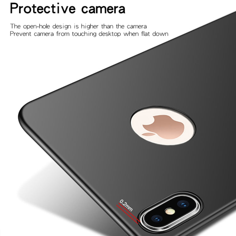 For iPhone XS MOFI Frosted PC Ultra-thin Full Coverage Case, For iPhone XS, For iPhone XS With Round Hole
