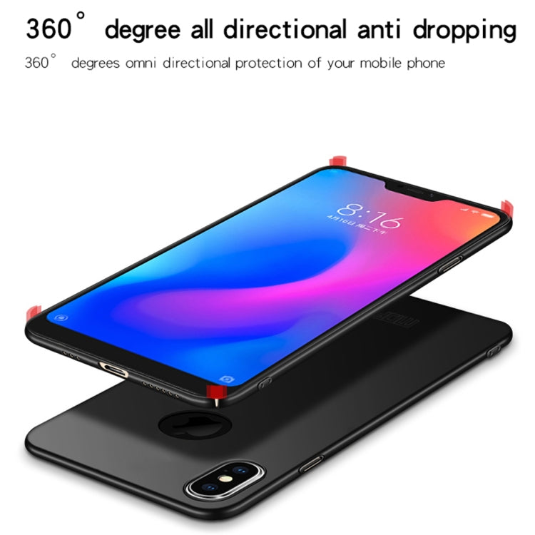 For iPhone XS MOFI Frosted PC Ultra-thin Full Coverage Case, For iPhone XS, For iPhone XS With Round Hole