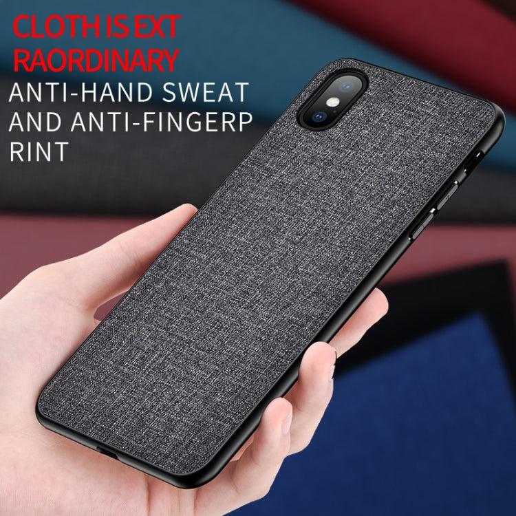 For iPhone X / XS Shockproof Cloth Texture PC+ TPU Protective Case, iPhone X / XS